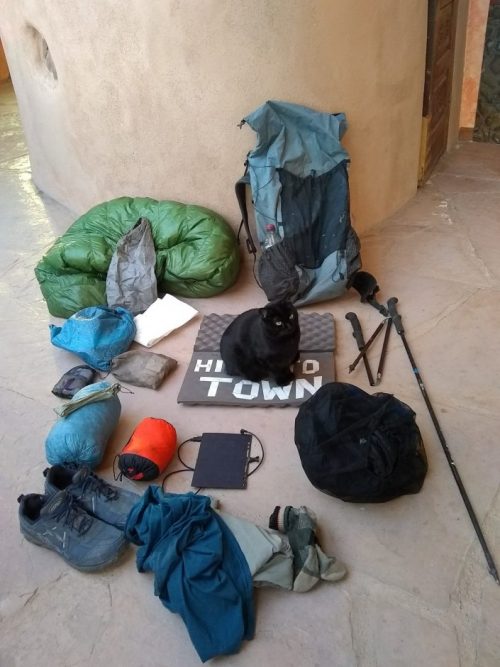 PCT 2018 gear, cat not included